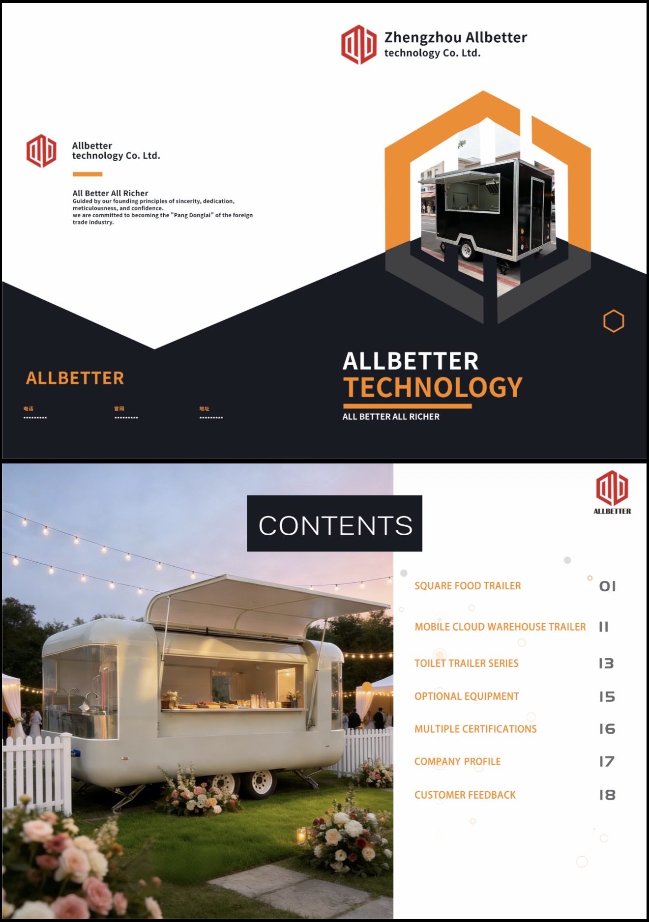 Event Food Trailer | White/Silver | Perfect for Weddings & Parties