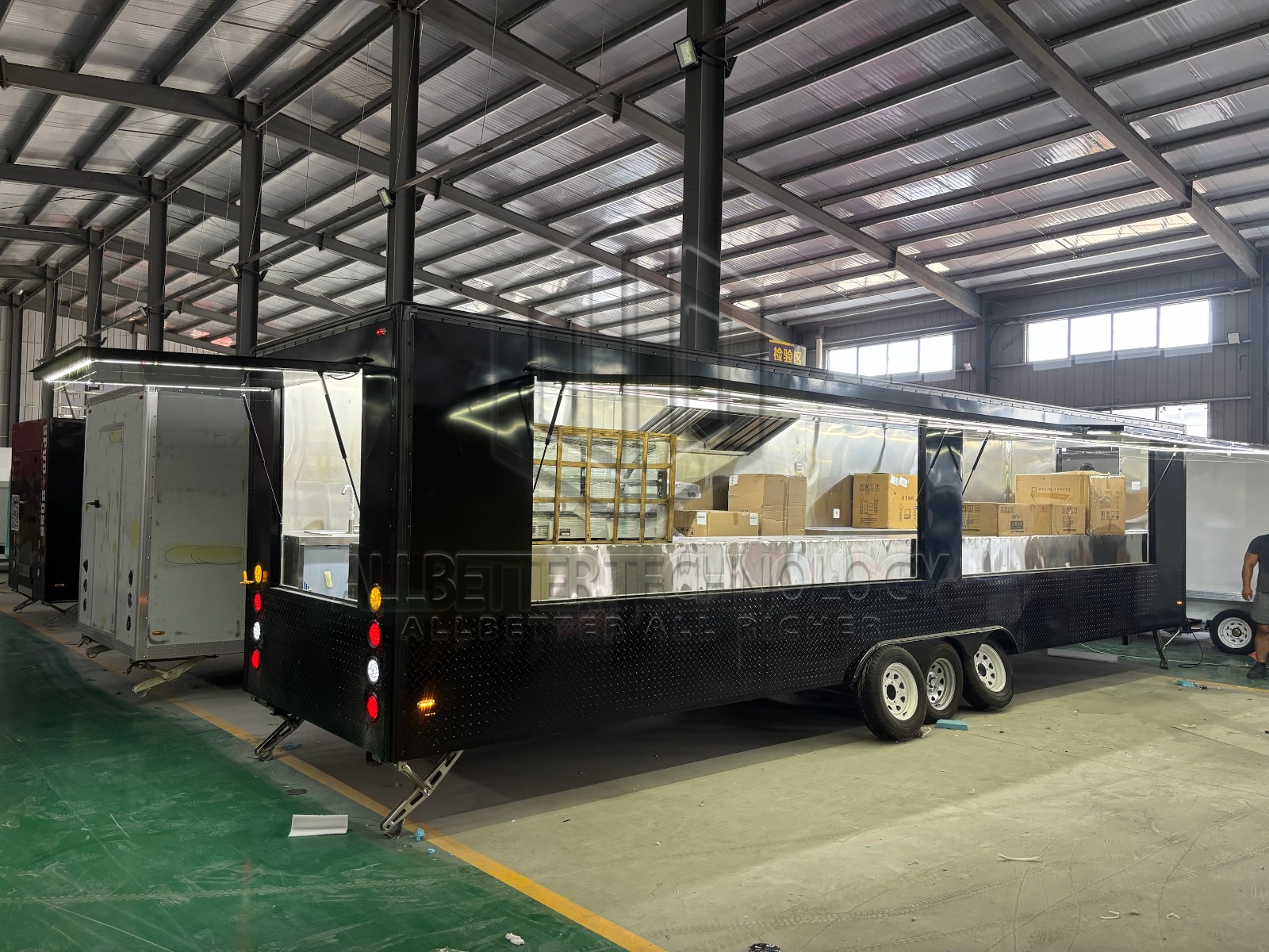 Street Food Truck | Fold-Up Awnings | LED Lighting | Triple Axle