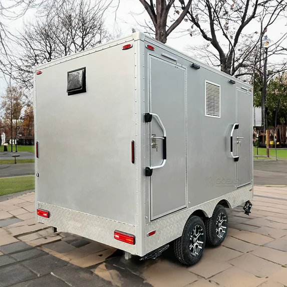 Portable Restroom Trailer | Compact Design | Dual Axle | Event Ready